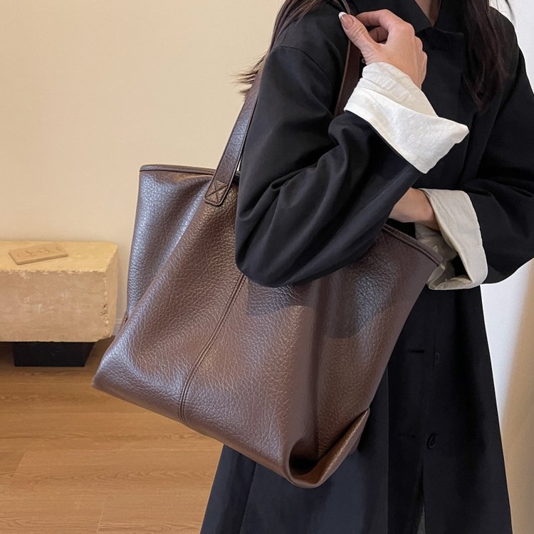 Cross-border large-capacity high-end tote bag for women new autumn and winter large bag fashionable simple shoulder armpit bag