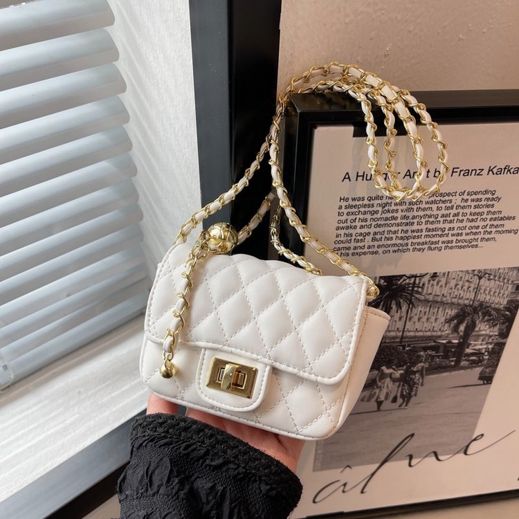 Mini small bag for women 2024 new trendy fashion rhombus chain bag lipstick bag niche Korean version crossbody small square bag