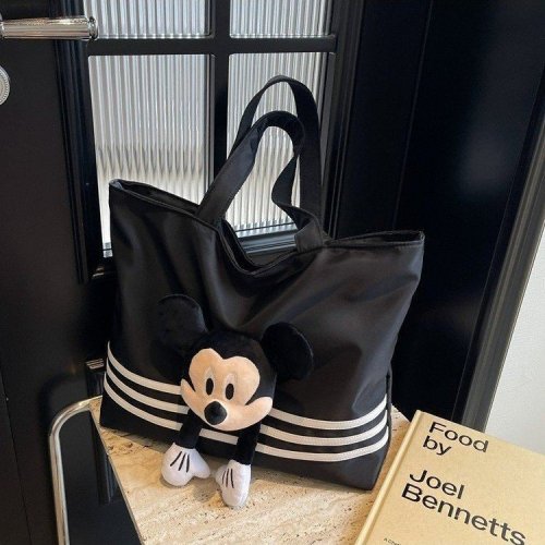 Cute Cartoon Mickey Nylon Bag 2024 Summer New Fashionable Versatile Shoulder Bag Casual Commuting Tote Bag