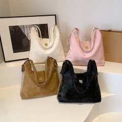 Versatile Large Capacity Tote Bag 2024 New Bag Women's Casual Versatile Trendy Shoulder Bag High-end Commuting Bag