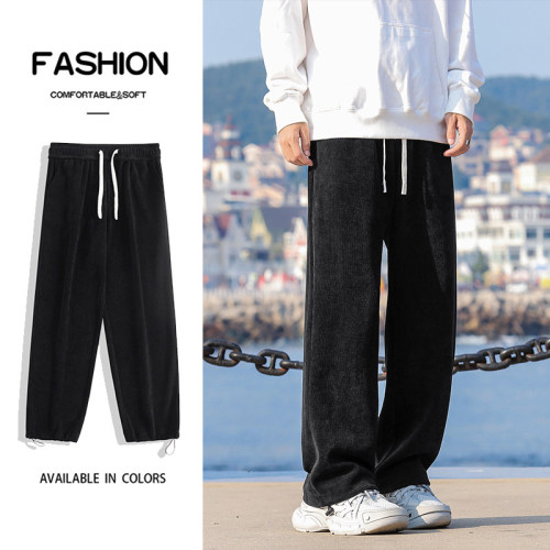 Versatile casual sports pants and sweatpants for men in fall, loose American fashion brand straight trousers
