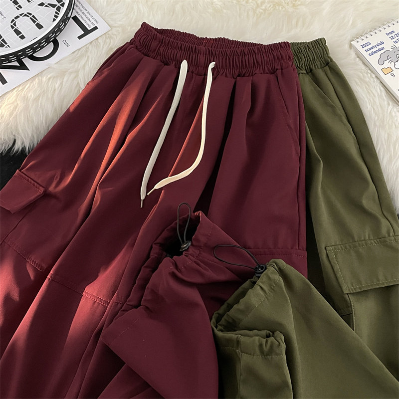 Overalls men's Korean style trendy high street handsome pocket personality autumn new isn trousers