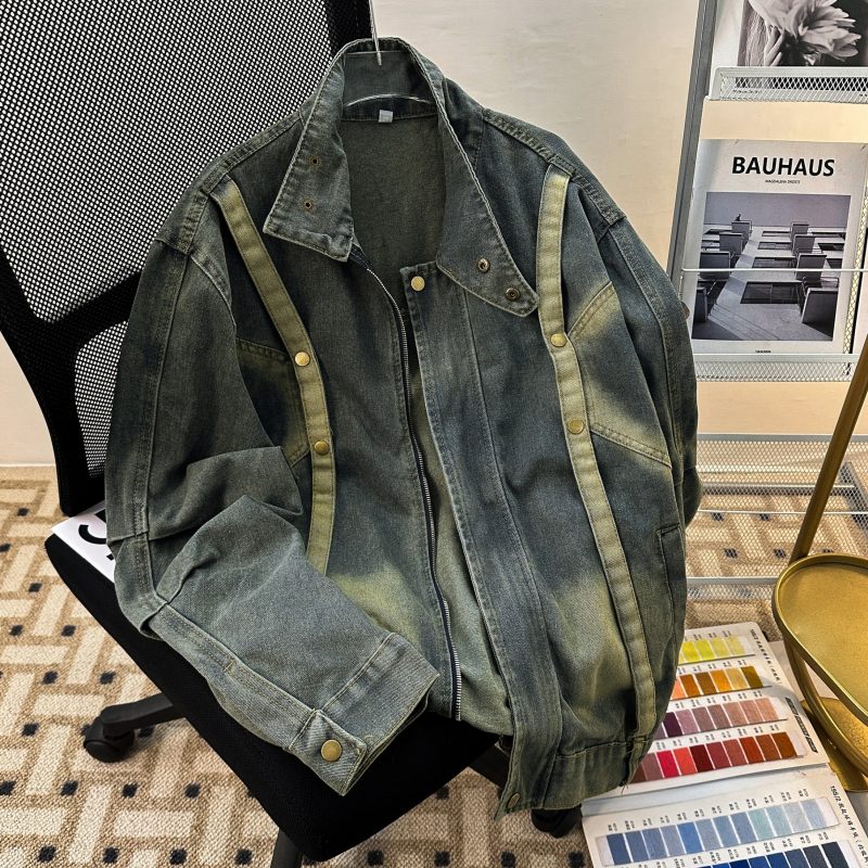 Autumn New American Retro Jacket Washed Jacket