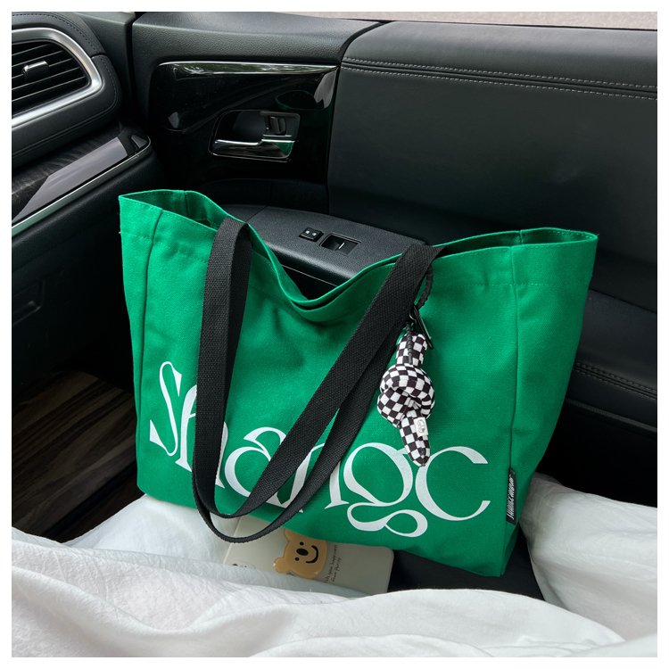 Cross-border foreign trade women's bag 2024 new urban simple fashion student nylon large capacity portable shoulder tote bag