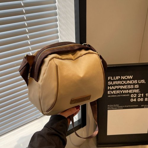 2024 New Single Shoulder Crossbody Bag Women’s Crossbody Bag Casual Canvas Shell Bag Versatile Women’s Oxford Cloth Women’s Bag