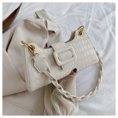 This year's popular bags 2024 new trendy texture cross-body women's ins niche French underarm bag single shoulder