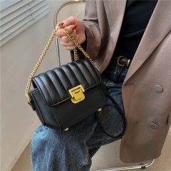 Niche chain bag for women 2024 new style fashionable high-end texture versatile foreign style crossbody bag internet celebrity small square bag