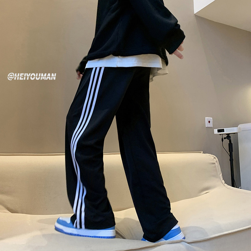American trend ins trend brand straight loose casual pants for couples