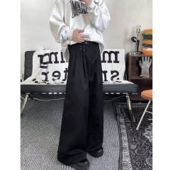 Wide-leg casual trousers for men, Korean style trendy high street, handsome and versatile winter ins trousers