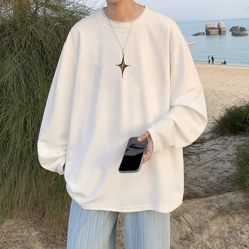 Supply, autumn comfortable cotton loose heavyweight long-sleeved T-shirt