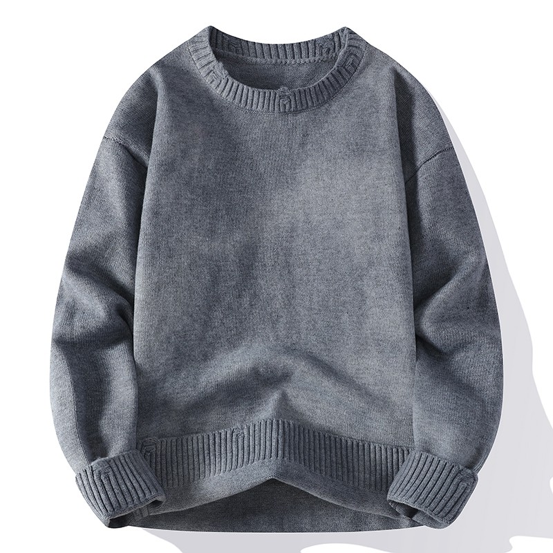 New bottoming shirt for men, trendy brand couple knitwear for men, Japanese solid color sweaters for men, winter coats for men