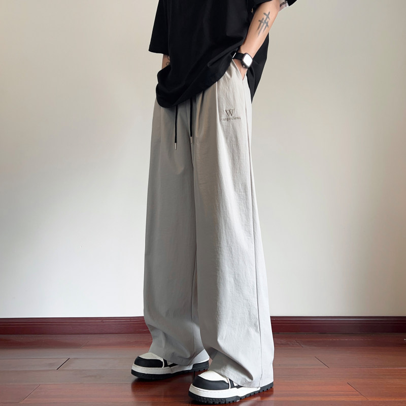 New summer style thin breathable loose straight casual pants