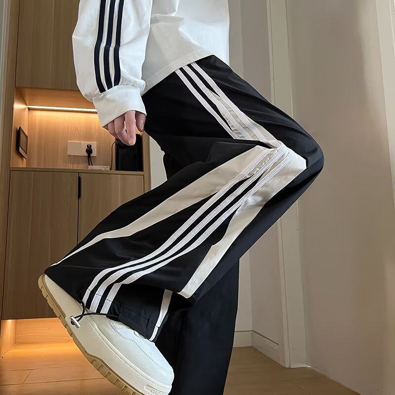 Waterproof paratrooper pants, American high street hiking pants, casual pants with contrasting color splicing design