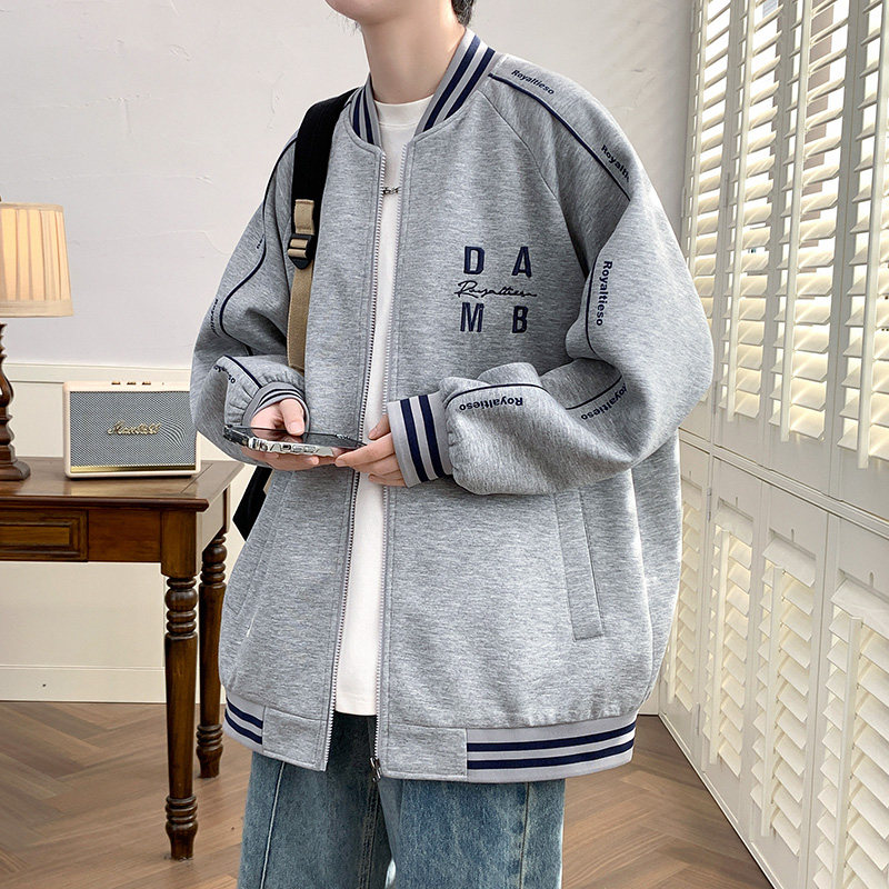 Autumn new student fashion youth stand-up collar baseball jacket men's jacket