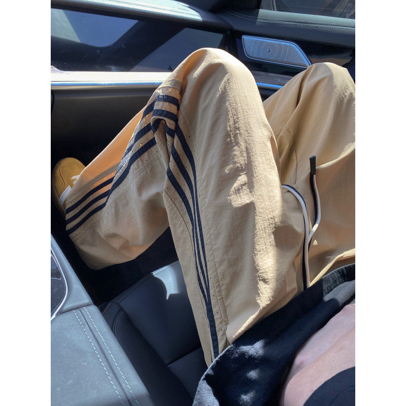 Summer new trendy quick-drying breathable ice silk loose casual pants