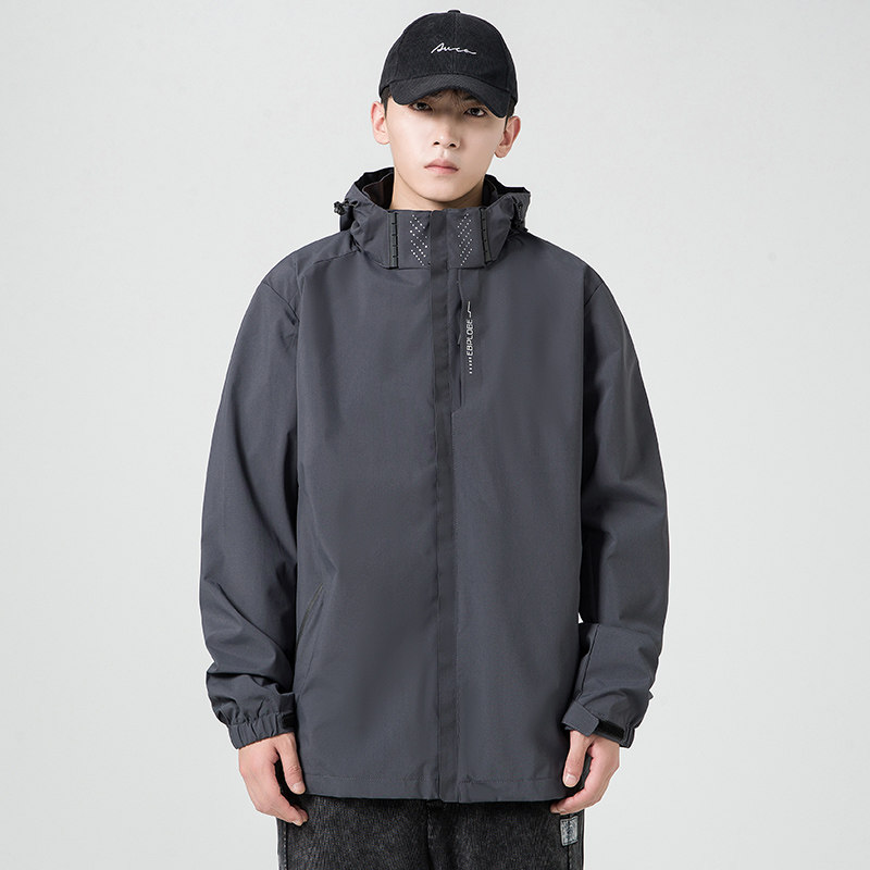 Outdoor Jacket Men's Large Size Loose Jacket Men's Trendy Casual Jacket Waterproof