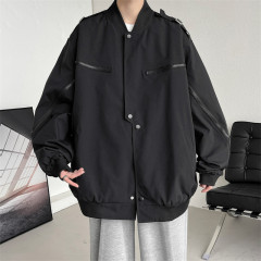 Autumn new baseball uniform waterproof jacket men's American fashion brand men's loose bomber jacket