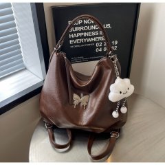 Autumn and winter retro large capacity bag women's 2024 new commuter backpack casual shoulder tote bag