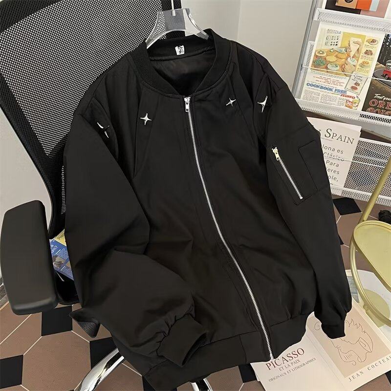 Baseball jacket men's Korean style trendy high street handsome zipper spring new ins jacket