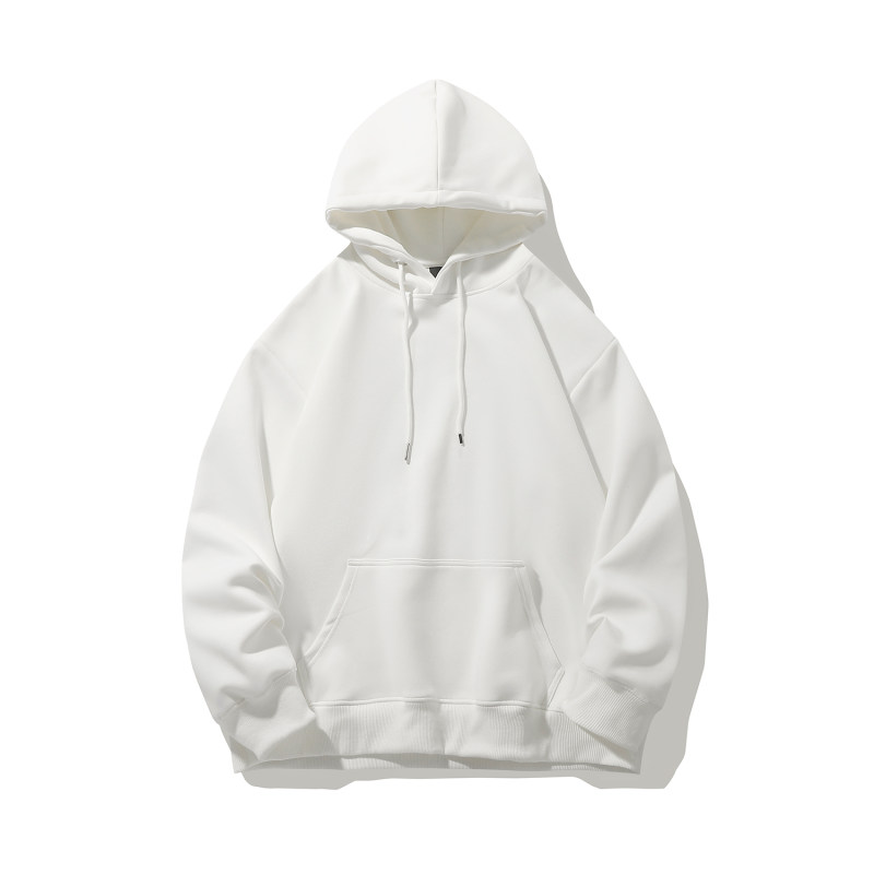 High quality!  Composite light panel solid color hooded sweatshirt