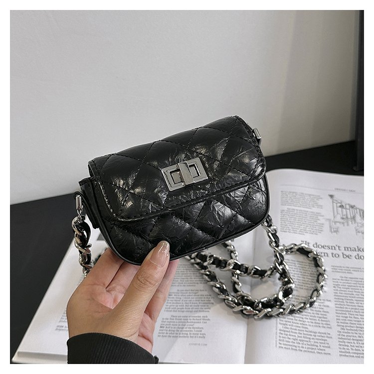 Niche design mini bag for women, new style, versatile summer shoulder crossbody bag, rhombus chain bag