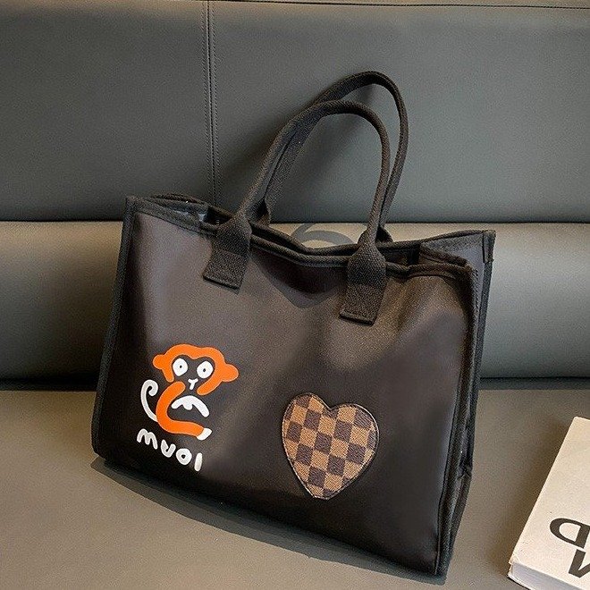 Women's Crossbody Bag 2024 Summer New Hand-held Shopping Bag Fashionable and Versatile Shoulder Travel Tote Bag Trendy