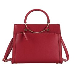 Large-capacity bucket tote bag women's new trendy bride red wedding bridesmaid commuting one-shoulder cross-body
