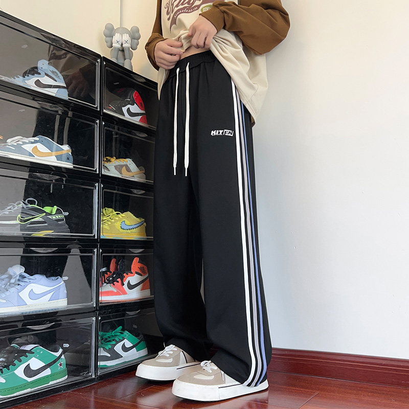 Trendy loose casual trousers, versatile straight sports pants