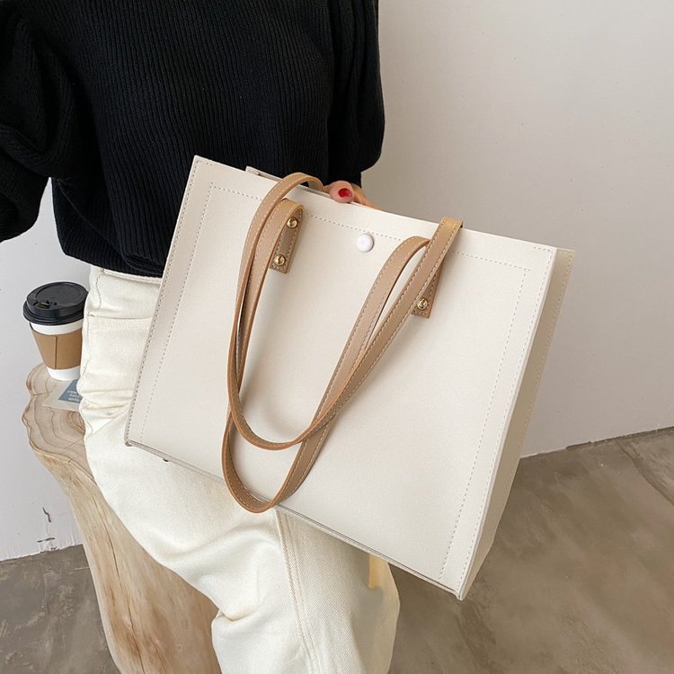 Autumn new women's large bag 2024 popular new trendy fashion simple large capacity versatile shoulder tote bag