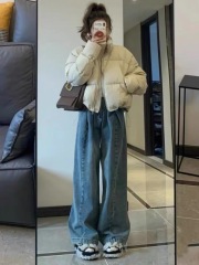 Down jacket women's short Dongdaemun Korean version winter new style loose and high-end small thickened bread jacket