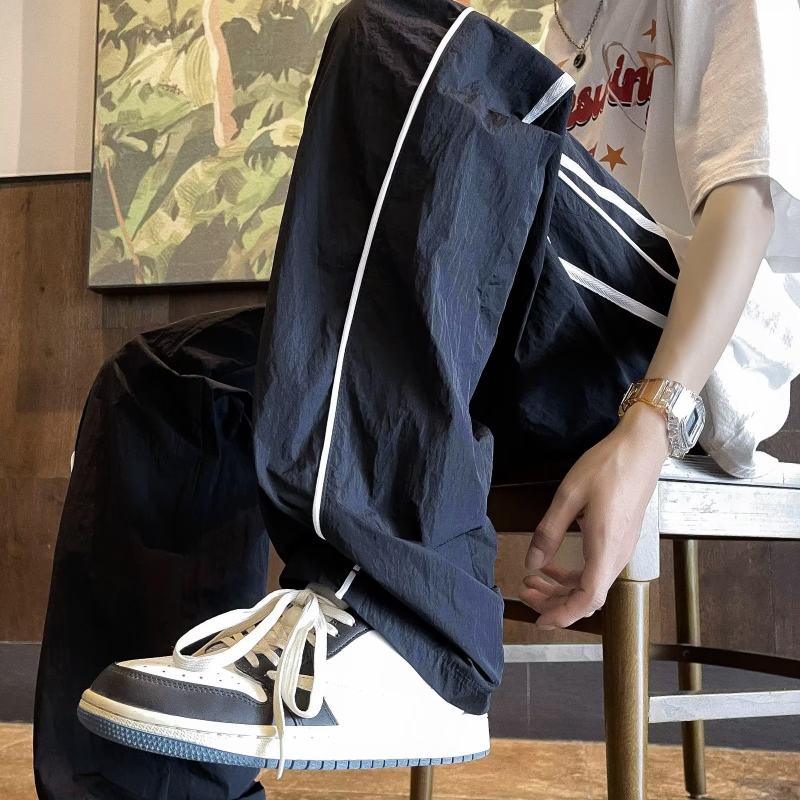 American functional assault pants for men in autumn thin trendy brand casual trousers high street loose sports pants