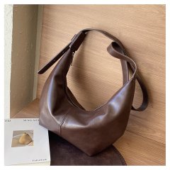Cross-border niche underarm bag for women 2024 new autumn and winter retro fashion dumpling bag versatile casual crossbody bag