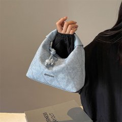 High-end small bag summer 2024 new fashion texture one-shoulder dumpling bag underarm women's bag versatile crossbody bag