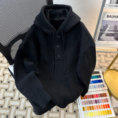 Autumn and winter trendy casual loose and versatile hooded sweater