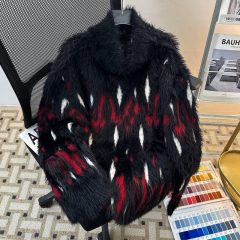 Autumn and winter imitation mink half turtleneck sweater men's American style niche segmentation