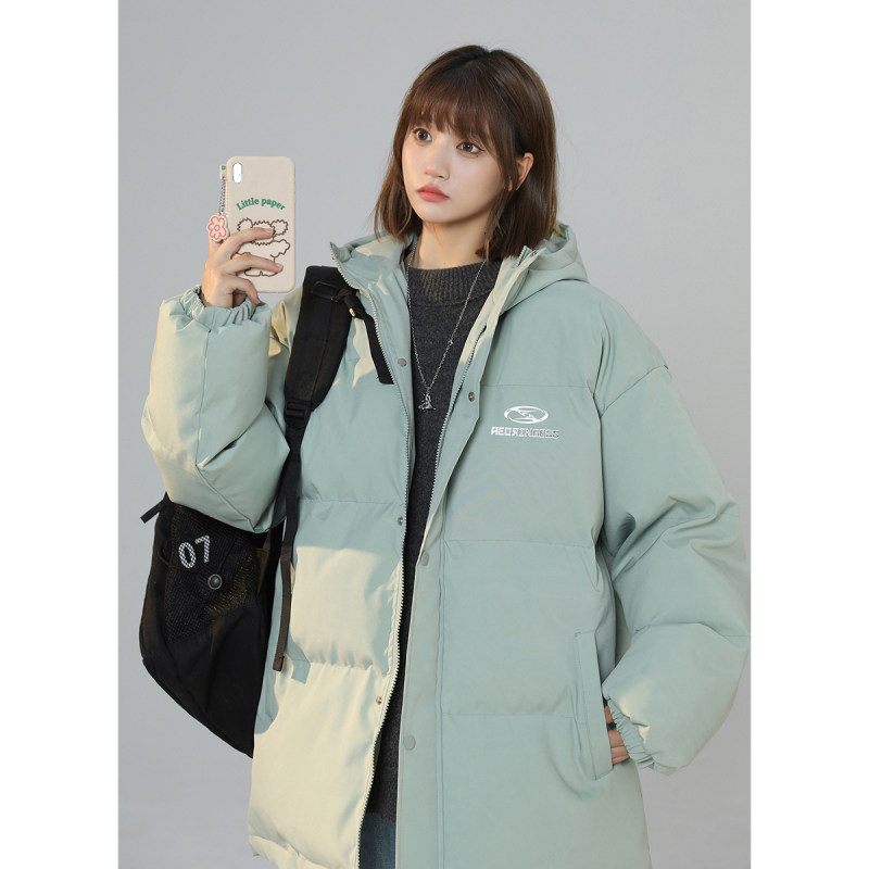 Winter New Simple Printed Warm Men's Cotton Jacket