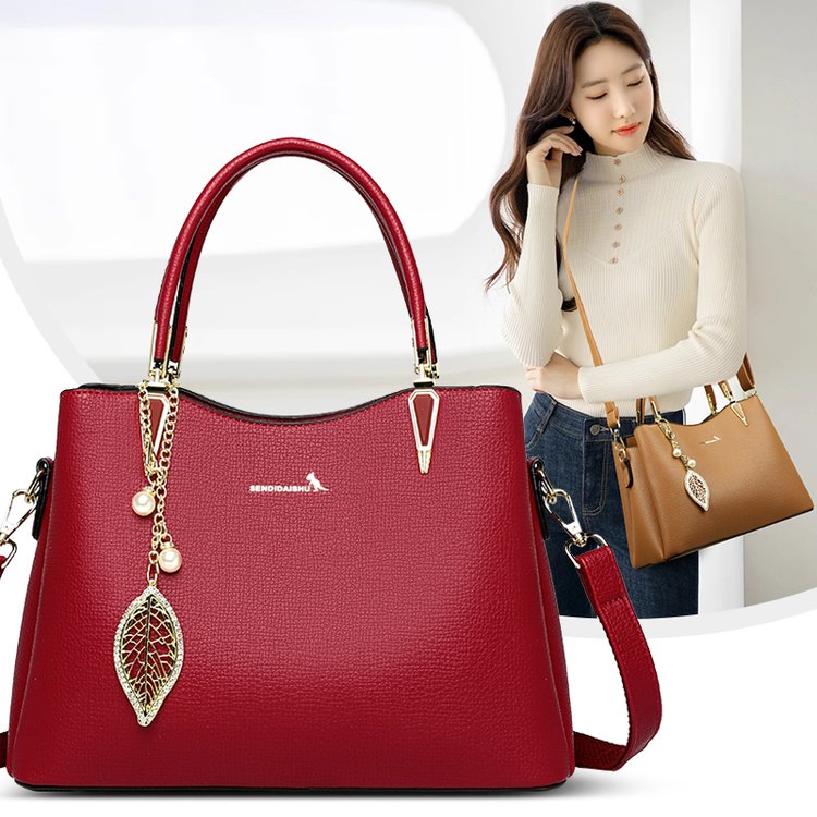 Bags 2024 new bridal bag summer crossbody tote red knot wedding bag atmospheric handheld women's bag single shoulder