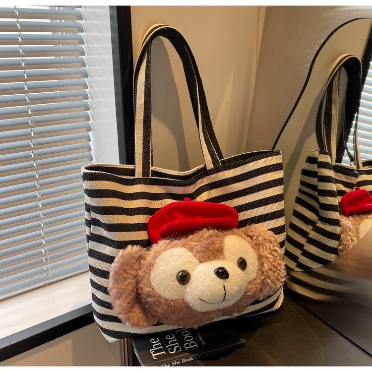 Duffy Large Capacity Sweet Fresh Cartoon Cute Nylon Backpack Plush Student Shoulder Bag 2024 New Style