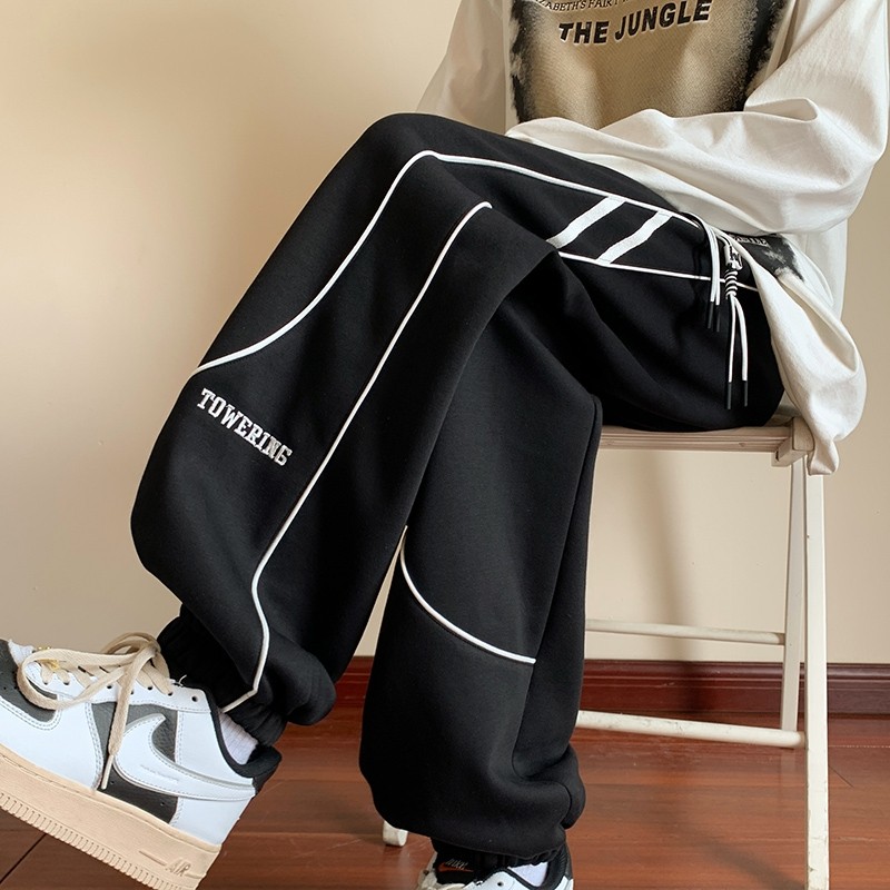 Qiu Xingang style casual casual sweatpants men's 65 cotton large size versatile sweatpants