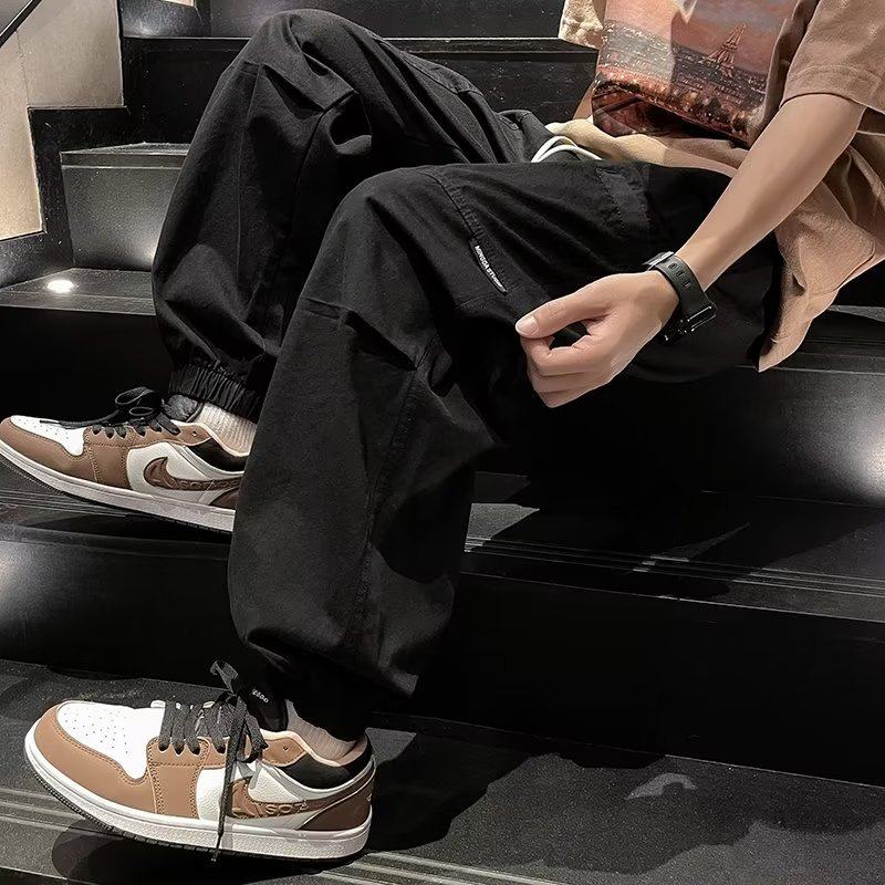 Men's trousers, Korean style trendy work clothes, handsome personality, Japanese autumn and summer ins casual trousers