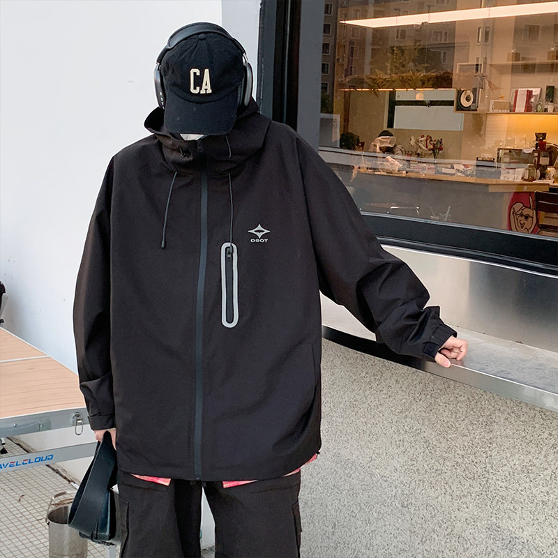 New versatile spring and autumn hooded jacket-