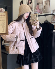 2024 Autumn and Winter New Cotton Clothes Women's Short Baseball Korean Style Versatile Jacket