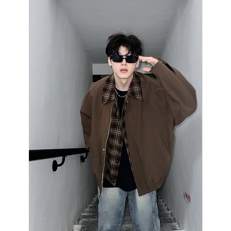 No price difference, new autumn clothing, versatile trendy fake two-piece jacket, staircase style