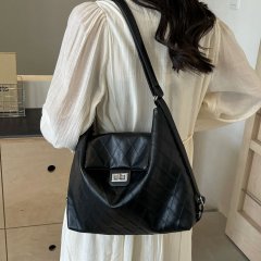 Xiaoxiang style rhombus bag for women 2024 new fashion multifunctional backpack versatile large number of single shoulder crossbody bag