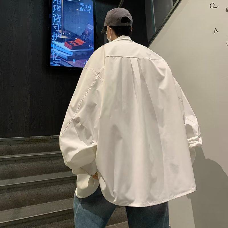Long-sleeved shirts for men, large size loose shirts for men, inch shirts for men