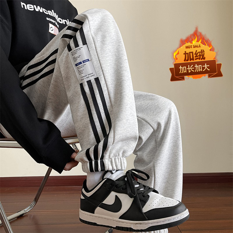 New winter leggings, plus velvet and lengthening, trendy large size casual sweatpants - regular