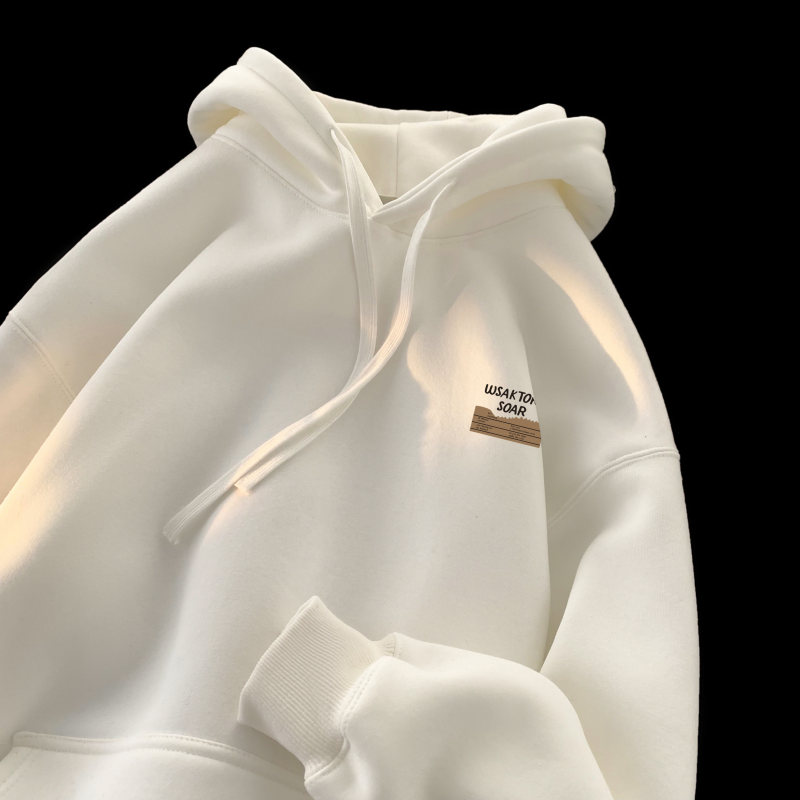 400g heavyweight printed hooded sweatshirt spring and autumn trendy brand large size loose jacket