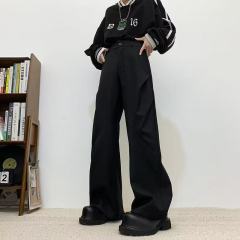 Spring and Autumn wide-leg suit pants for men and women, trendy straight-leg loose casual pants, new trend