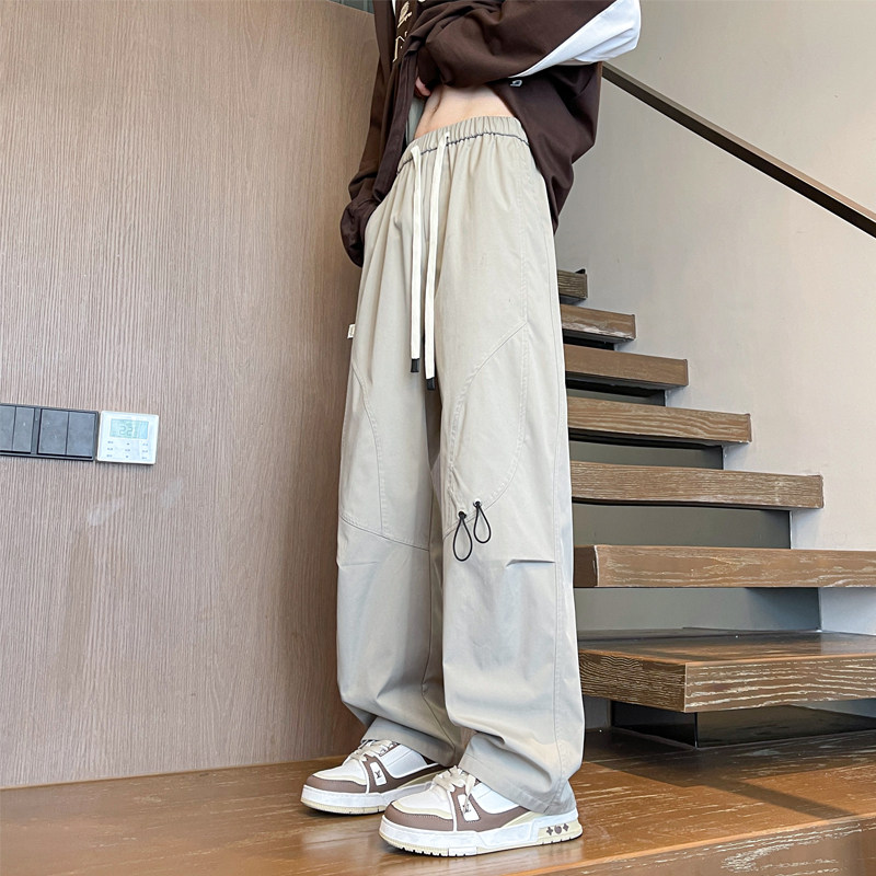 Spring new style American ins functional high street men's pants assault straight overalls