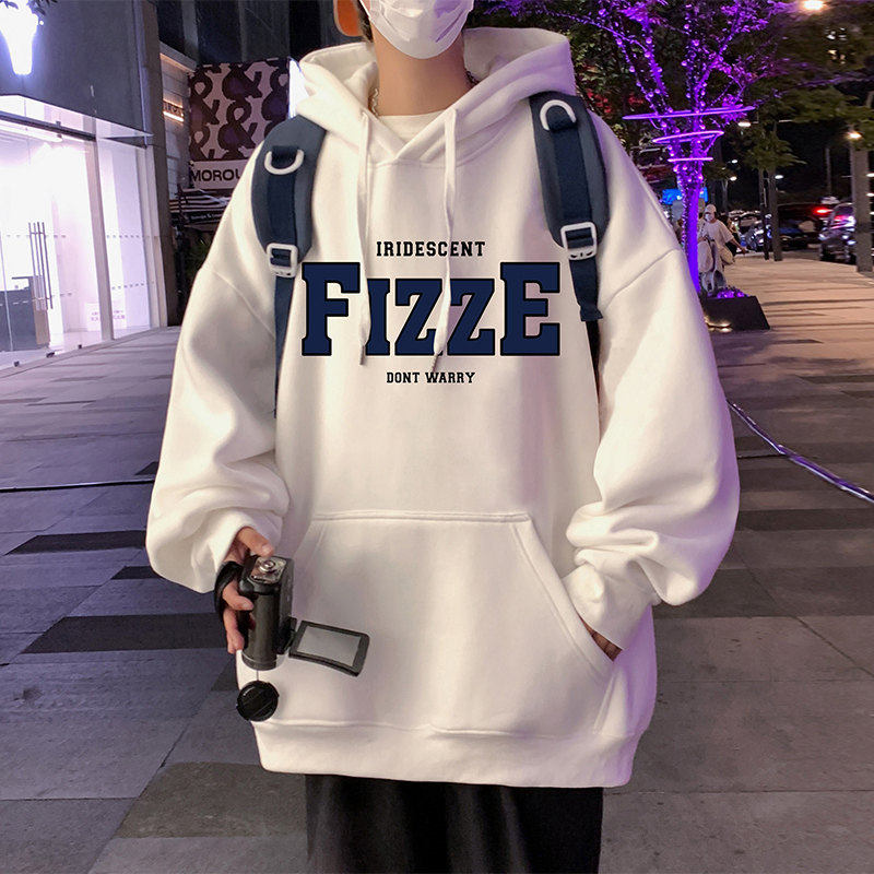 American heavyweight sweatshirt jacket 100% cotton hoodie ins trendy autumn and winter new style